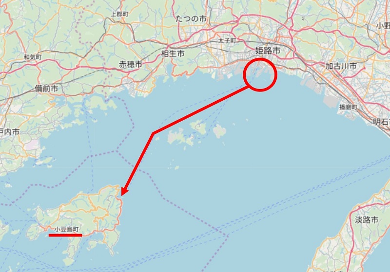 姫路港から小豆島