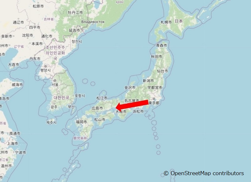 東京から兵庫県加古川へ首都移転
