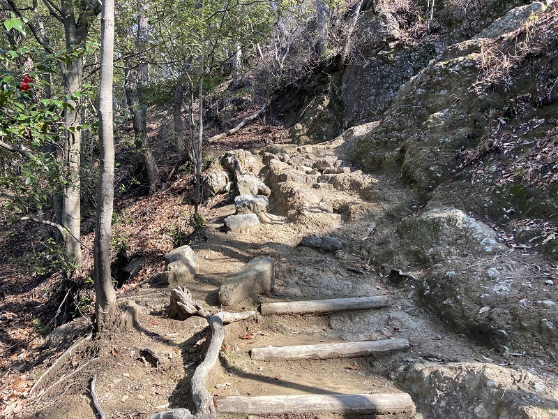東坂ルートを登る