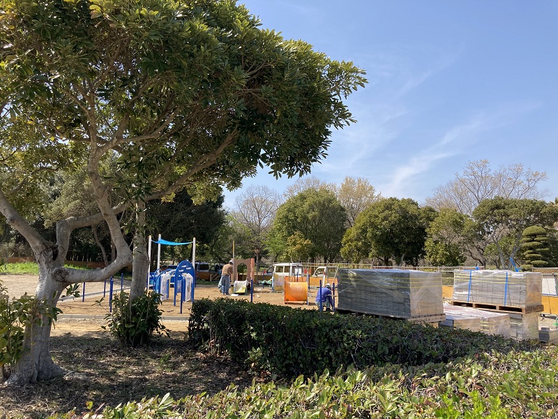 海賊船のある公園