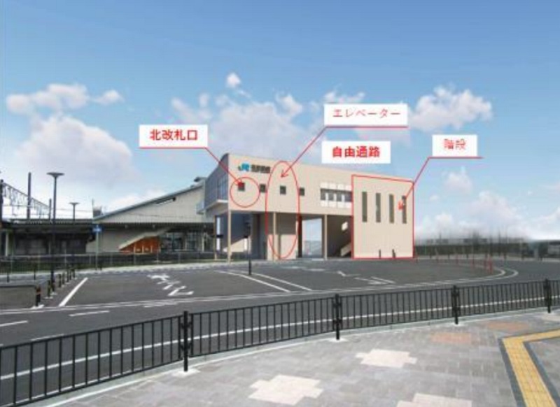 JR山陽本線 英賀保駅 北改札イメージ図
