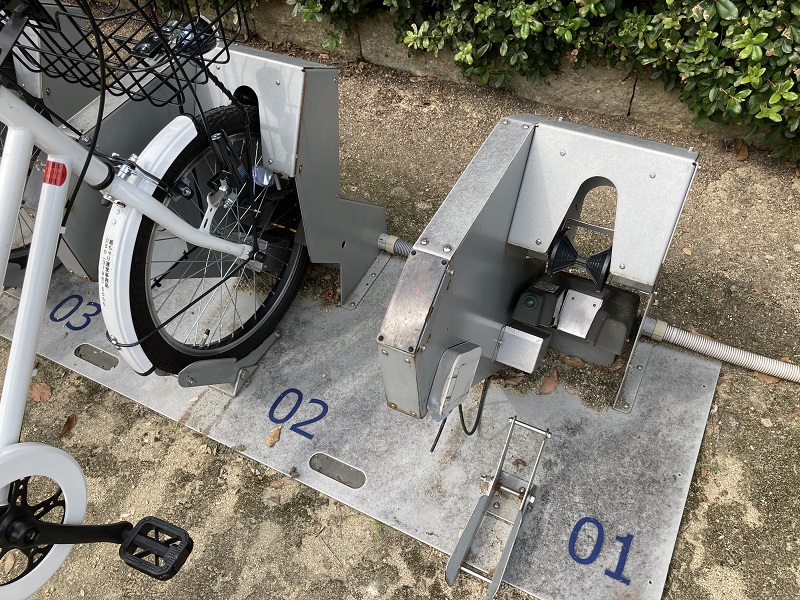 姫チャリの返却