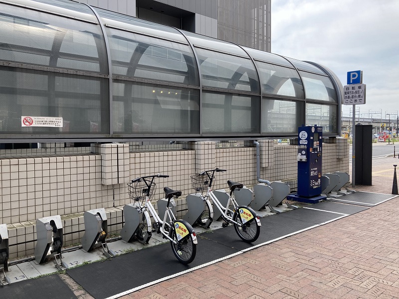 姫チャリの置き場